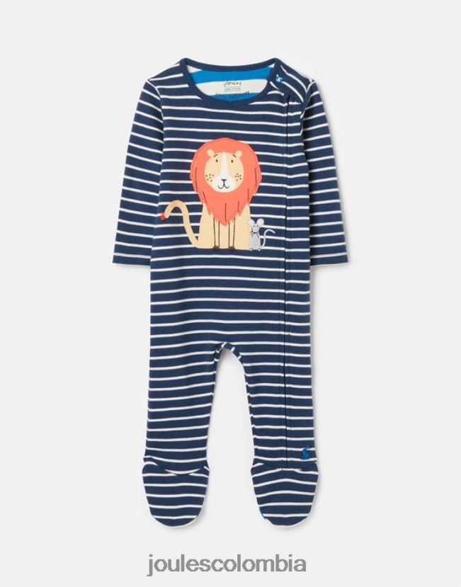 Joules accesorios bebés mono zippy de algodón cultivado orgánicamente 0-9 meses H0604R430 león marino
