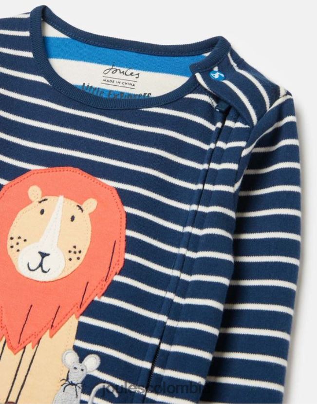 Joules accesorios bebés mono zippy de algodón cultivado orgánicamente 0-9 meses H0604R430 león marino