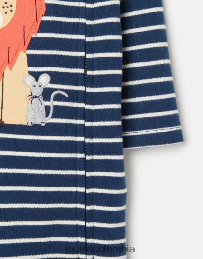 Joules accesorios bebés mono zippy de algodón cultivado orgánicamente 0-9 meses H0604R430 león marino