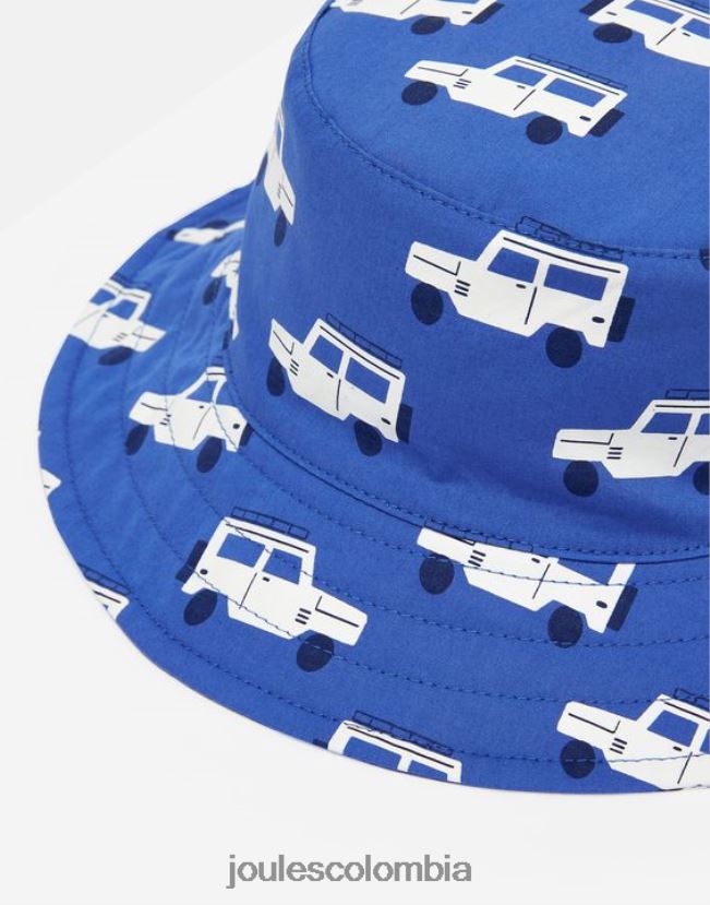 Joules accesorios bebés sombrero para el sol estampado brit H0604R432 pequeños camiones azules