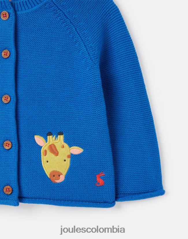 Joules vestir bebés cárdigan bertie con ilustraciones 0-3 años H0604R436 safari azul