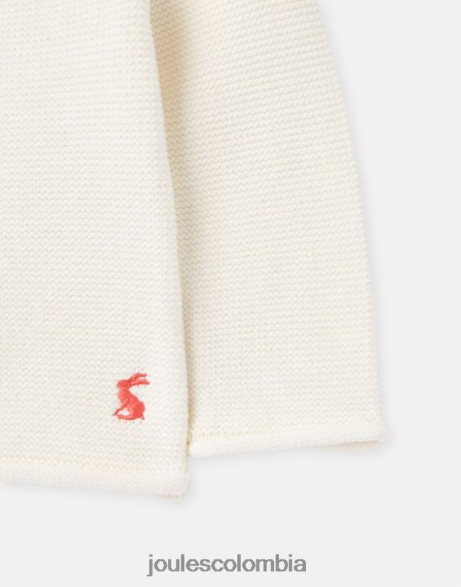 Joules vestir bebés cárdigan bordado betsie 0-3 años H0604R395 mariquita crema