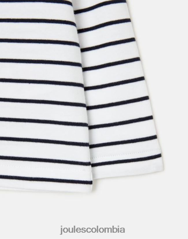 Joules vestir bebés camiseta manga larga raya puerto 0 - 3 años H0604R415 raya azul marino