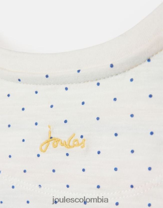 Joules vestir bebés camiseta tate art 0-3 años H0604R422 abeja mancha blanca