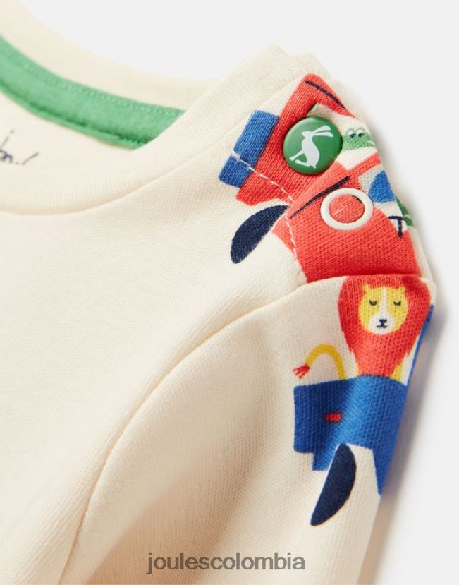 Joules vestir bebés conjunto percy camiseta y pantalón 0-3 años H0604R427 safari crema