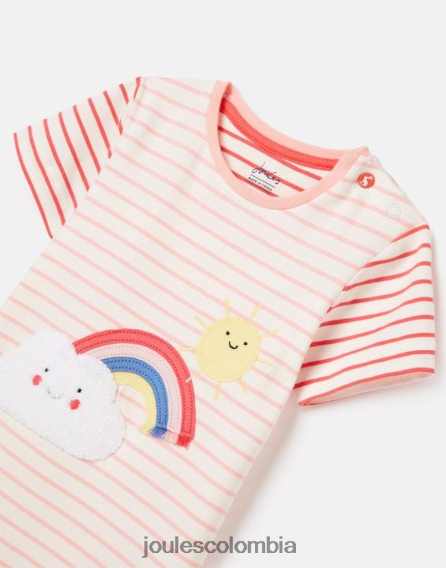 Joules vestir bebés mameluco con diseño de parche 0-24 meses H0604R403 pnkweathr