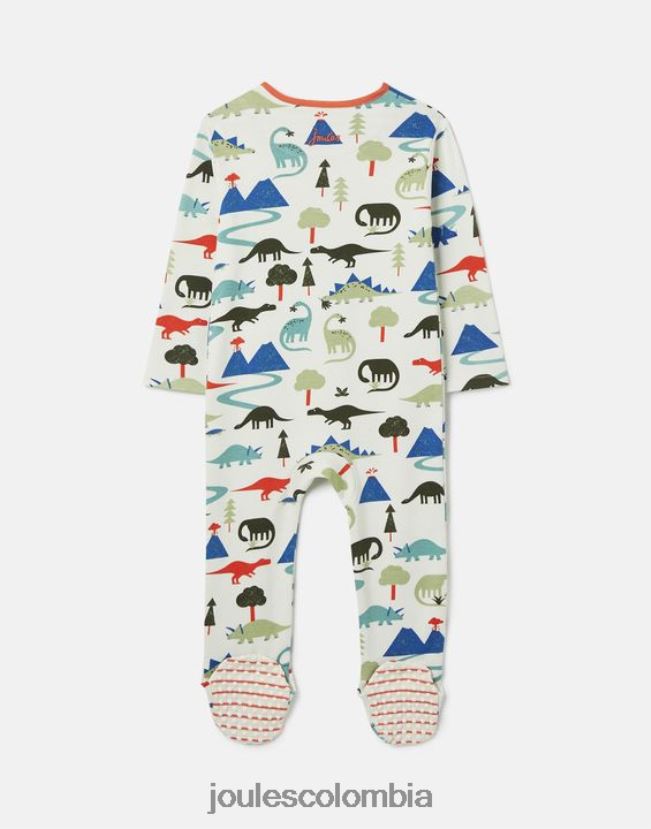 Joules vestir bebés mono zippy de algodón cultivado orgánicamente 0-9 meses H0604R429 dinosaurio