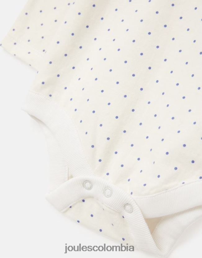 Joules vestir bebés pack de dos bodis verde oliva 0-9 meses H0604R416 raya puntual