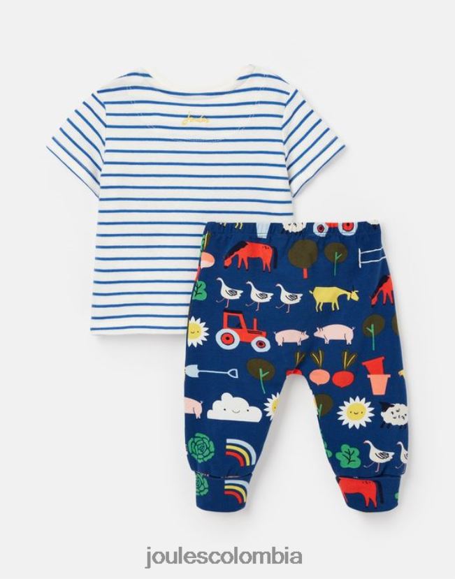 Joules vestir bebés set de obras de byron 0-3 años H0604R438 tractor azul