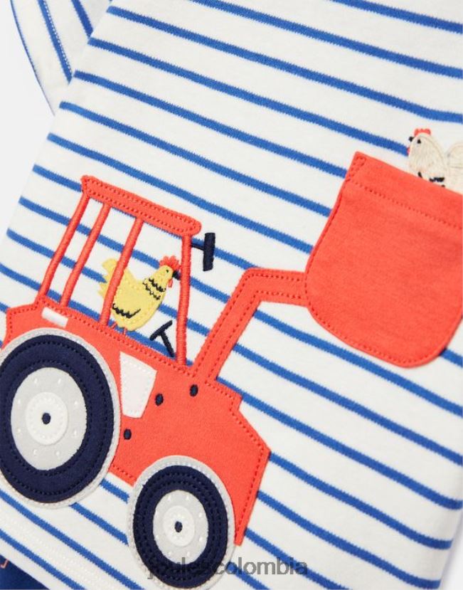 Joules vestir bebés set de obras de byron 0-3 años H0604R438 tractor azul