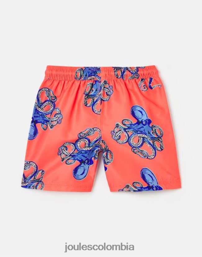 Joules vestir bebés shorts de baño con estampado de océano 2-12 años H0604R369 pulpo naranja