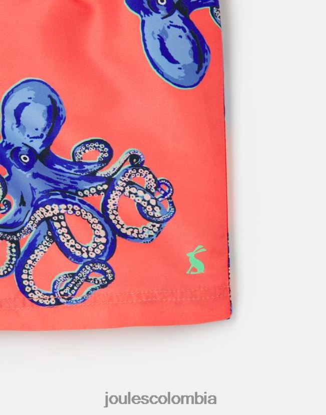 Joules vestir bebés shorts de baño con estampado de océano 2-12 años H0604R369 pulpo naranja