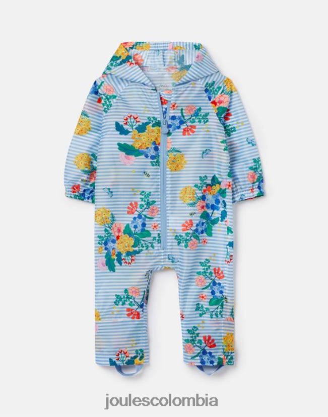 Joules vestir bebés traje impermeable para charcos 3 meses-3 años H0604R414 floral de rayas azules
