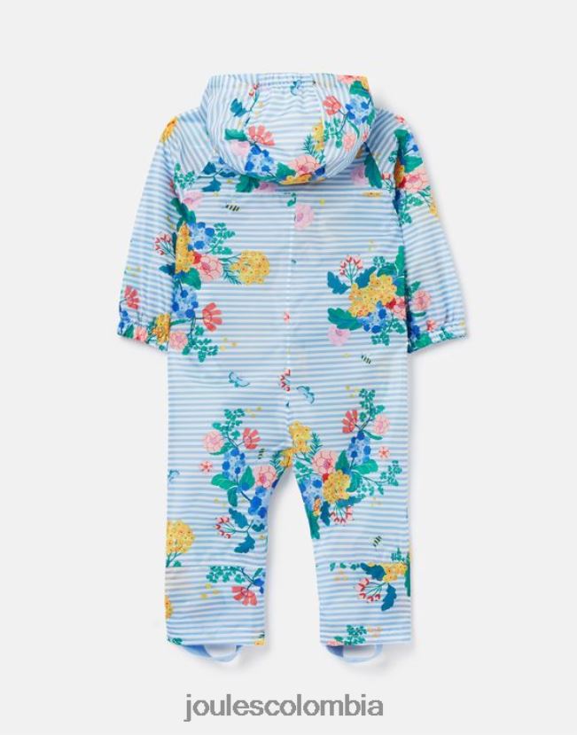 Joules vestir bebés traje impermeable para charcos 3 meses-3 años H0604R414 floral de rayas azules