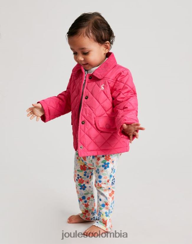 Joules vestir chicas abrigo acolchado mabel 0-3 años H0604R392 Rosa brillante