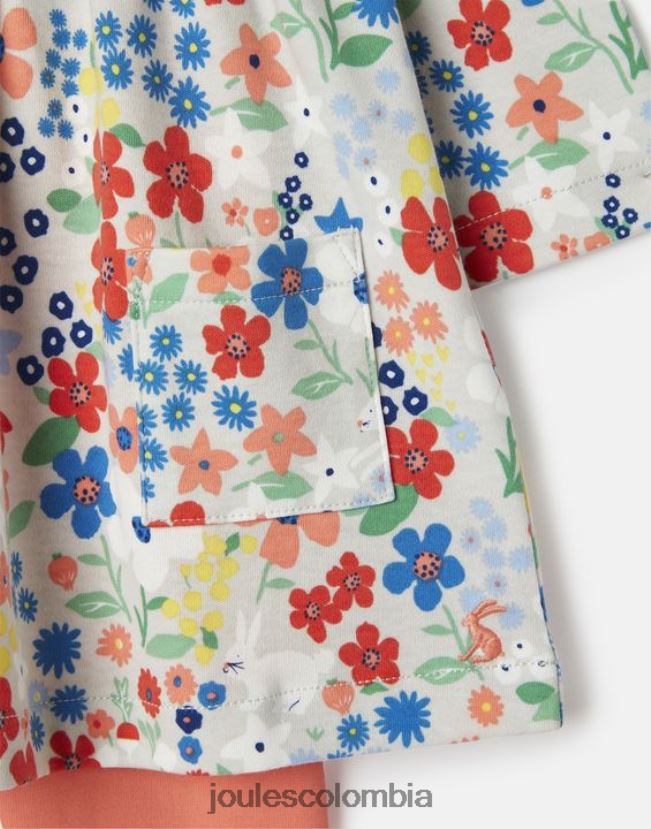 Joules vestir chicas conjunto vestido y legging christina 0-3 años H0604R418 conejito gris