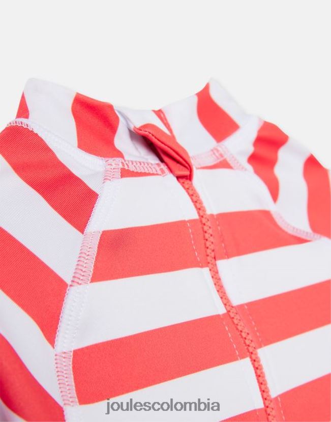 Joules vestir bebés conjunto de buzo con ilustraciones de chaleco anti-lycra 0-3 años H0604R434 raya de pulpo naranja