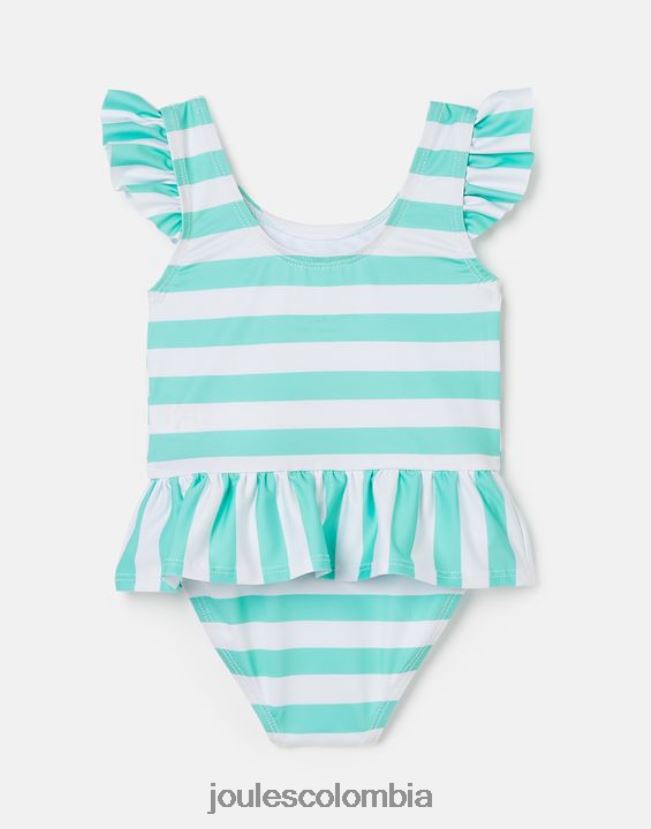 Joules vestir bebés traje de baño frillwell 0-3 años H0604R420 gato raya aguamarina