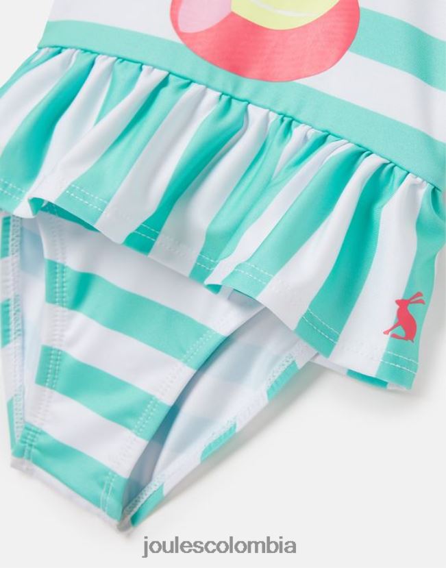 Joules vestir bebés traje de baño frillwell 0-3 años H0604R420 gato raya aguamarina