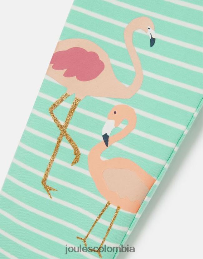 Joules vestir chicas leggings estampados deedee 2-12 años H0604R266 flamenco raya aguamarina