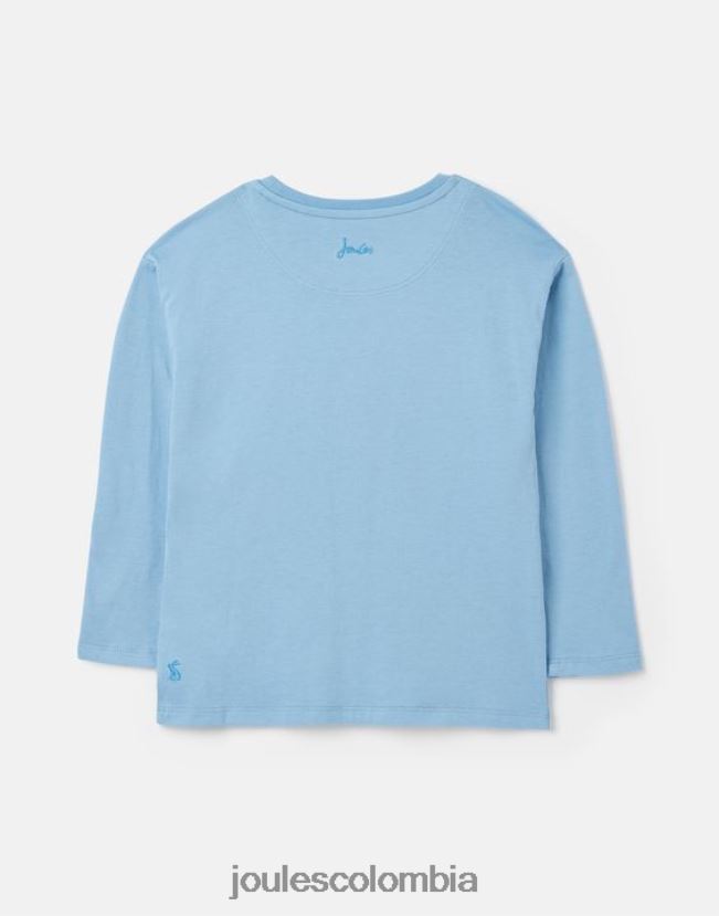 Joules vestir chicas camiseta ava manga larga 2-12 años H0604R272 bel air azul