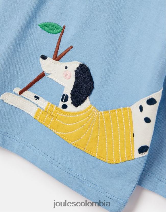 Joules vestir chicas camiseta ava manga larga 2-12 años H0604R272 bel air azul