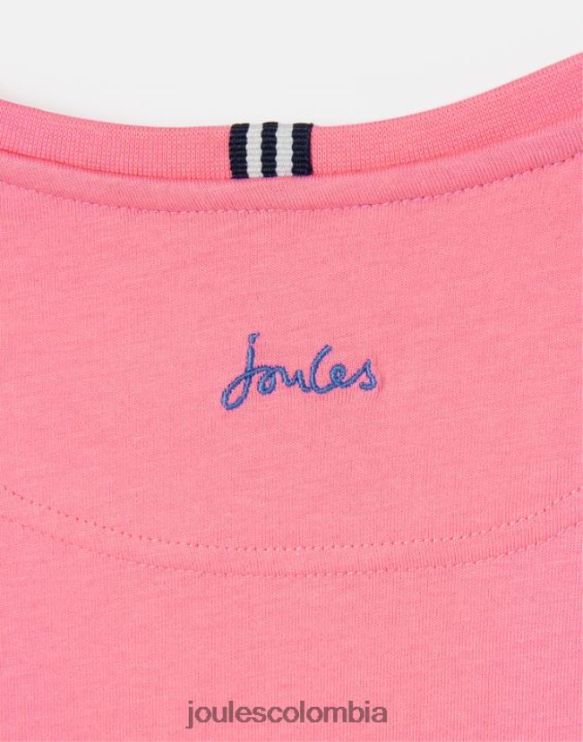 Joules vestir chicas camiseta cassie manga corta 2-12 años H0604R311 aurora rosa