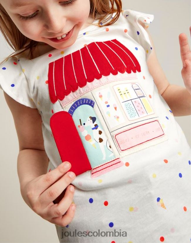 Joules vestir chicas camiseta flutter astra 2-8 años H0604R306 lugar de helado