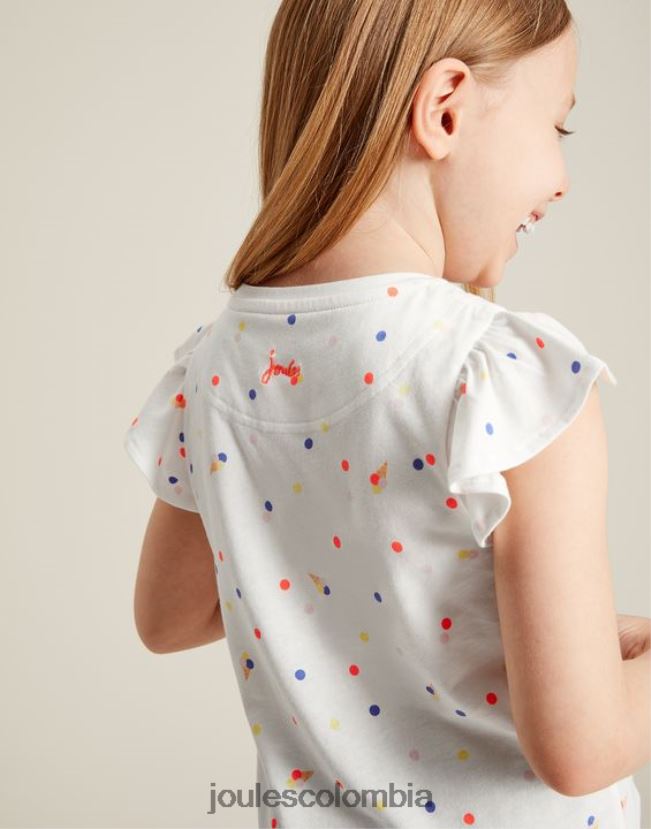 Joules vestir chicas camiseta flutter astra 2-8 años H0604R306 lugar de helado