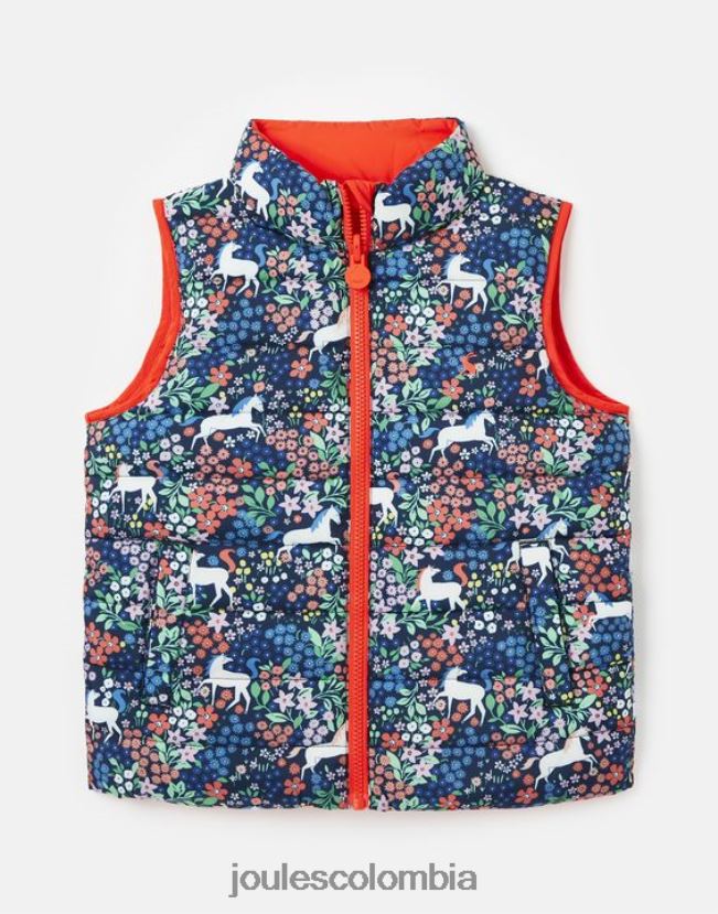 Joules vestir chicas chaleco reversible flip it 2-8 años H0604R307 poni