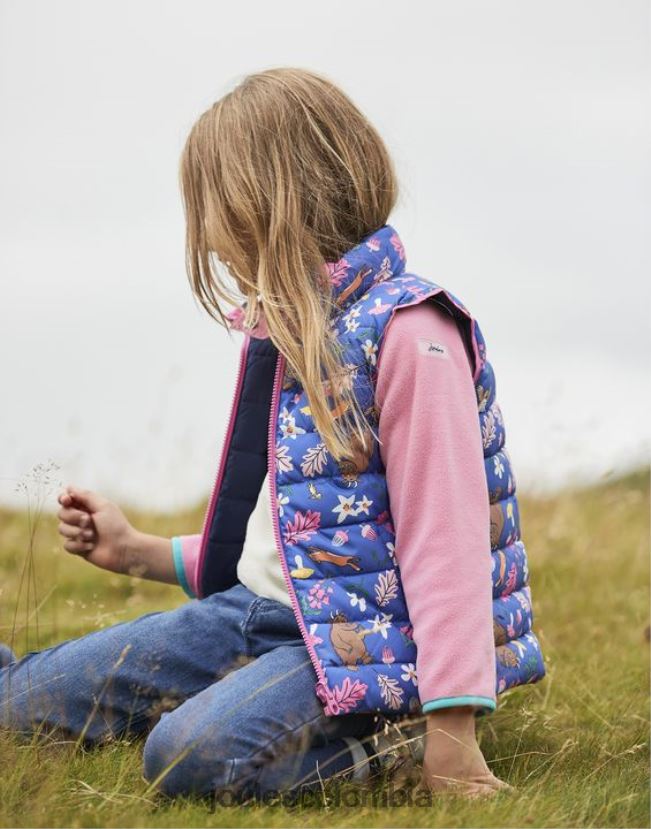 Joules vestir chicas gruffalo flip it chaleco reversible 1-6 años H0604R260 azul