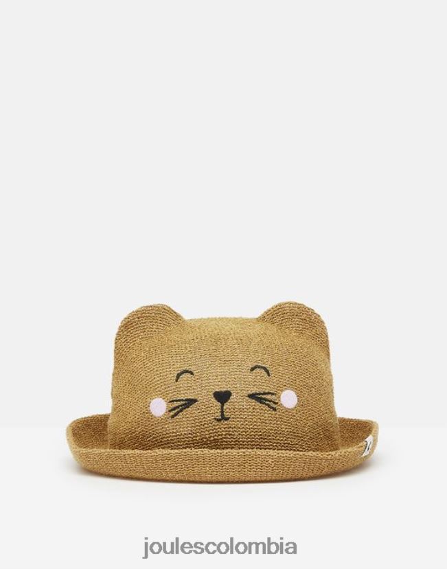 Joules vestir chicas sombrero de personaje ashton H0604R326 animal de paja