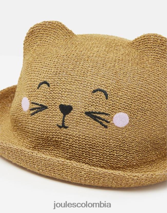 Joules vestir chicas sombrero de personaje ashton H0604R326 animal de paja