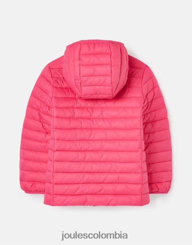 Joules vestir chicas Chaqueta acolchada plegable y reciclada resistente a la lluvia Kinnaird 1-12 años H0604R279 Rosa brillante