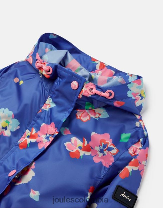 Joules vestir chicas chaqueta plegable golightly 2-12 años H0604R305 flores azules