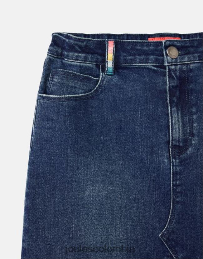 Joules vestir chicas falda vaquera hollis de 5 bolsillos 1-12 años H0604R292 mezclilla