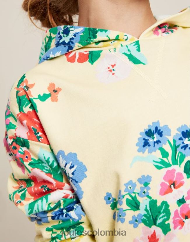 Joules vestir chicas sudadera con capucha ligera abbie 2-12 años H0604R282 amarillo pastel