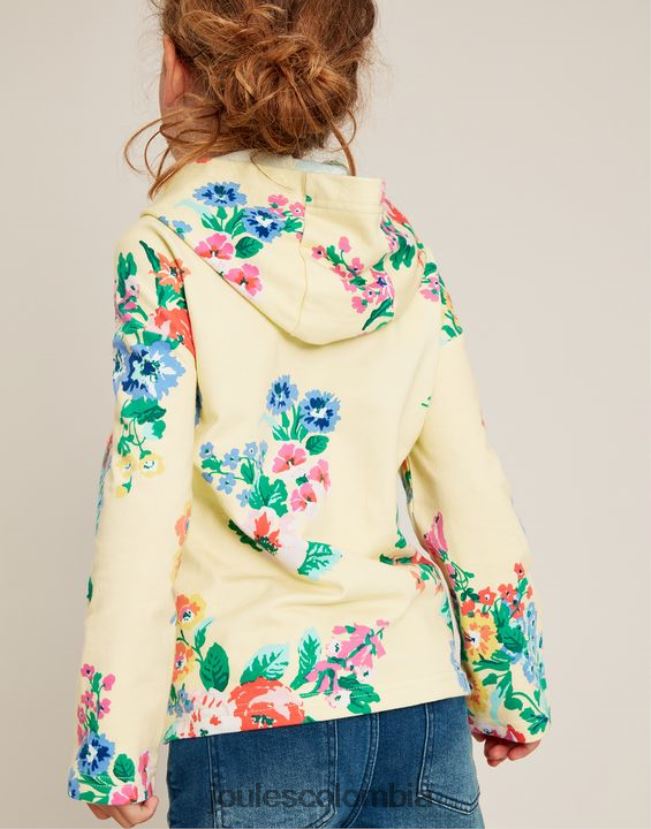 Joules vestir chicas sudadera con capucha ligera abbie 2-12 años H0604R282 amarillo pastel