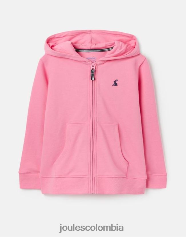 Joules vestir chicas sudadera con capucha y cremallera mayday 2-12 años H0604R263 aurora rosa