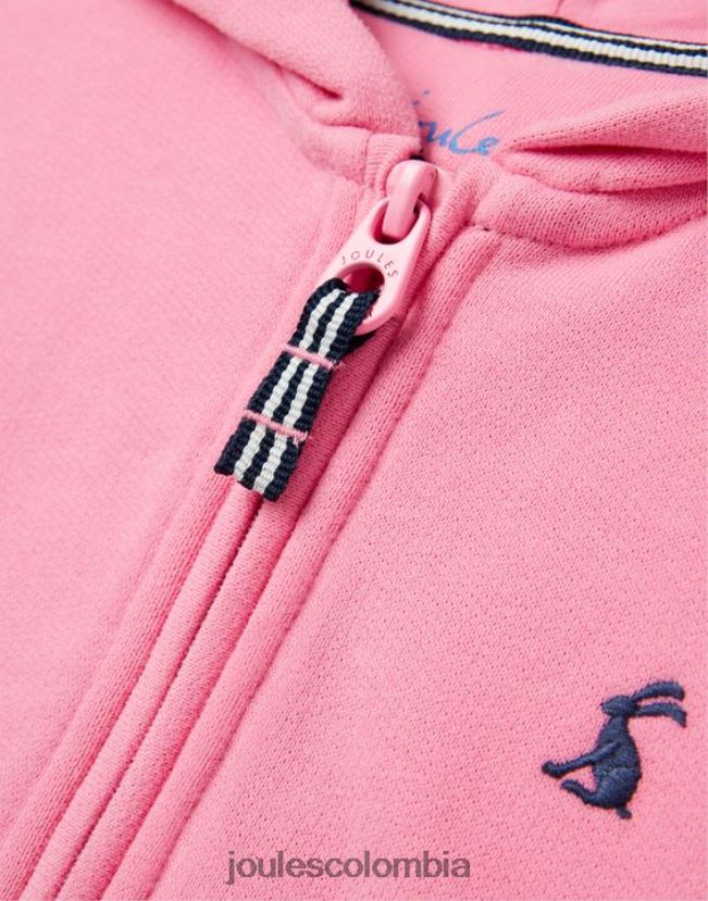 Joules vestir chicas sudadera con capucha y cremallera mayday 2-12 años H0604R263 aurora rosa