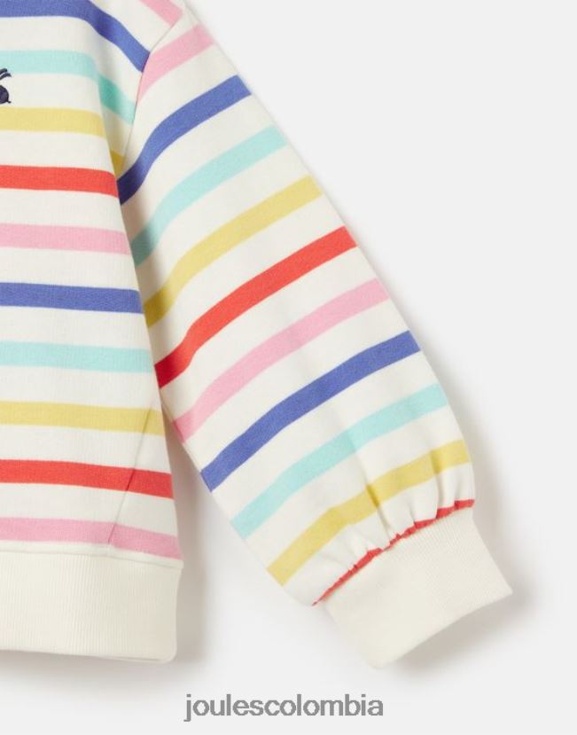 Joules vestir chicas sudadera cuello redondo arce 2-12 años H0604R267 raya múltiple