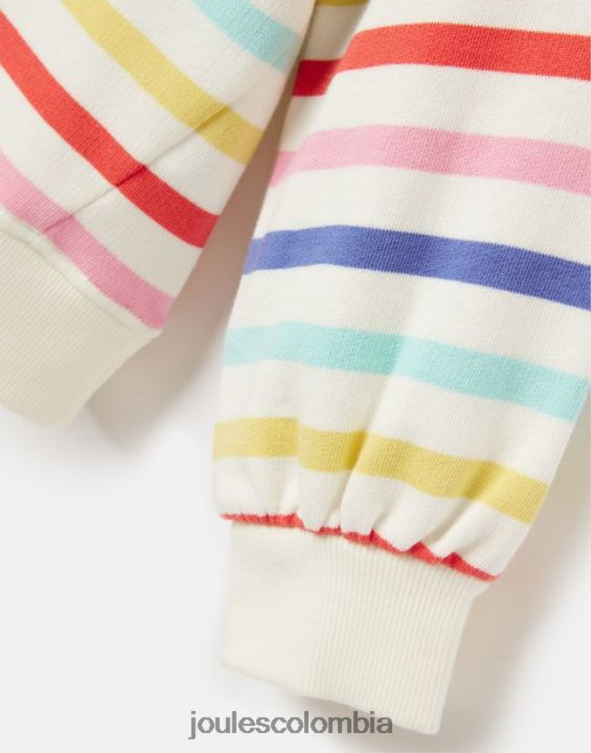 Joules vestir chicas sudadera cuello redondo arce 2-12 años H0604R267 raya múltiple