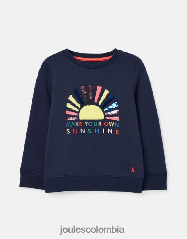 Joules vestir chicas sudadera mackenzie 5-12 años H0604R264 Sol azul