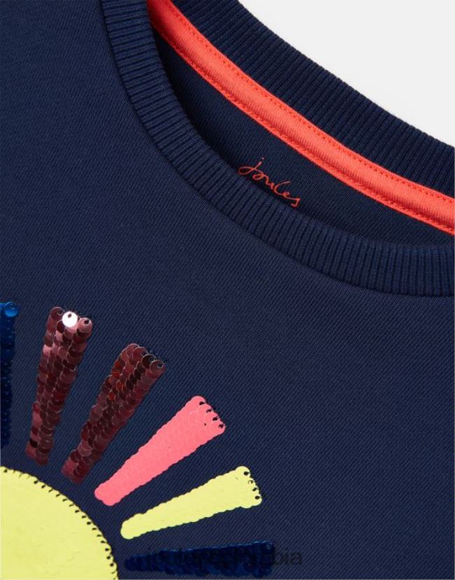 Joules vestir chicas sudadera mackenzie 5-12 años H0604R264 Sol azul