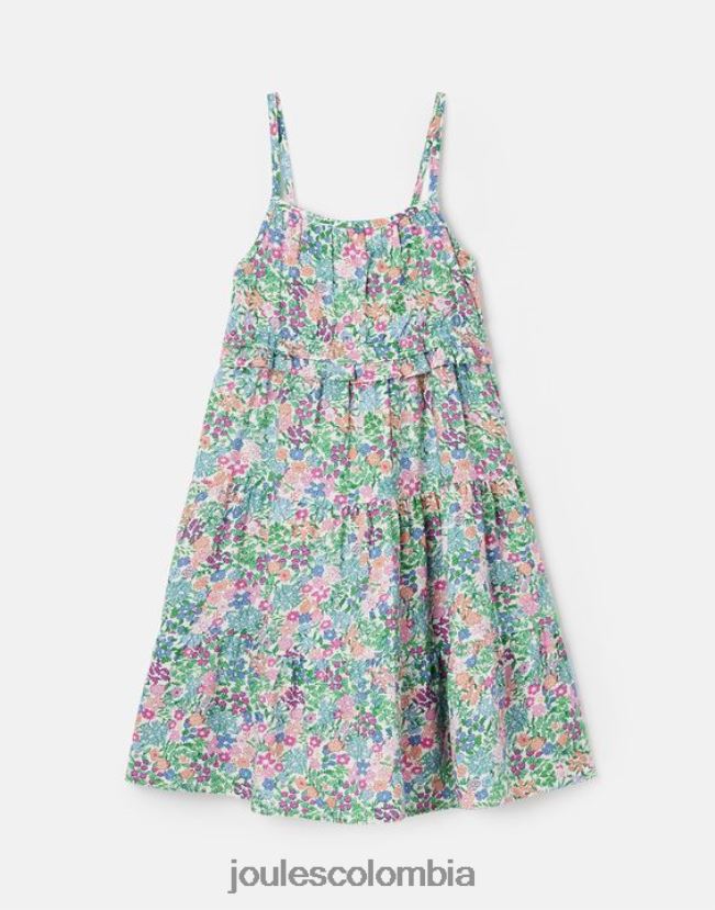 Joules vestir chicas theadora vestido imperio fruncido a capas 5-12 años H0604R293 multi florecitas
