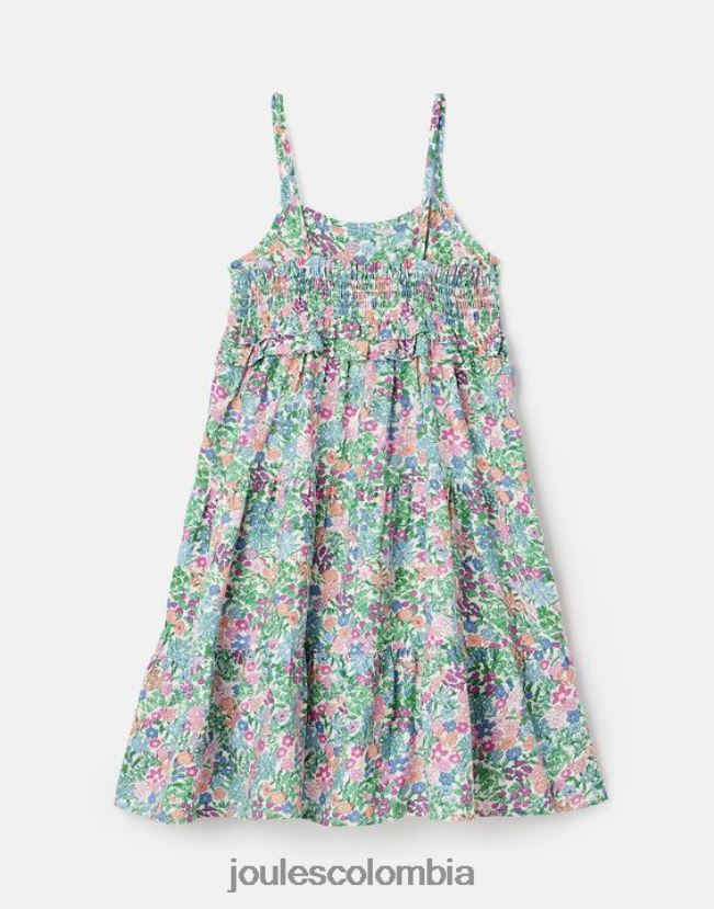 Joules vestir chicas theadora vestido imperio fruncido a capas 5-12 años H0604R293 multi florecitas