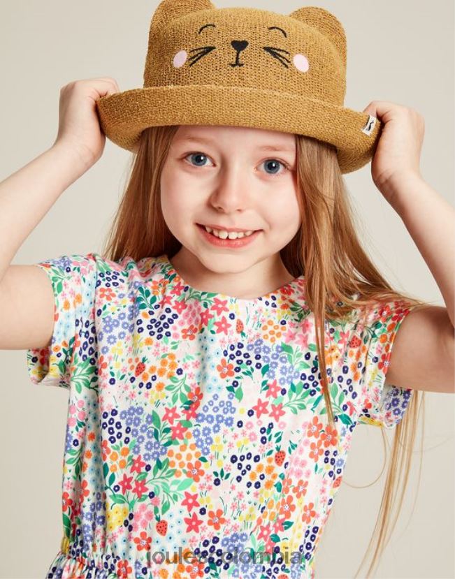 Joules vestir chicas vestido de punto de manga corta jude 2-12 años H0604R274 florecitas de fresa