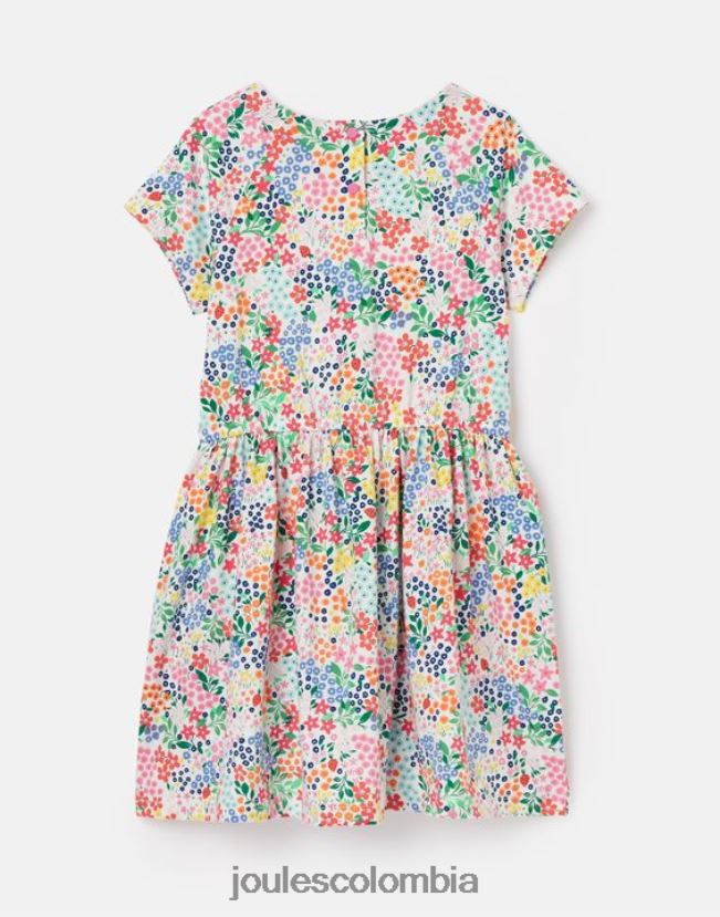 Joules vestir chicas vestido de punto de manga corta jude 2-12 años H0604R274 florecitas de fresa