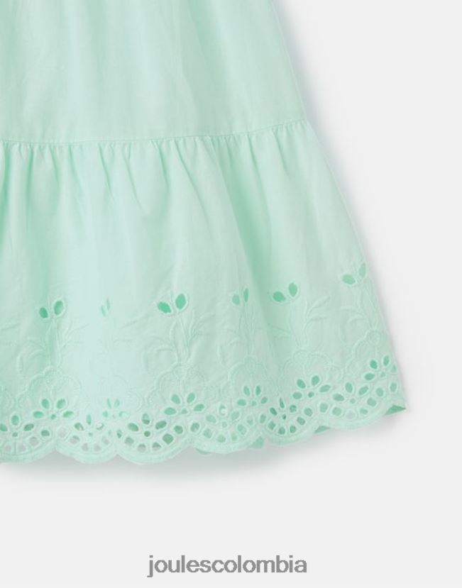 Joules vestir chicas vestido midi escalonado kiki 2-12 años H0604R278 azul pálido