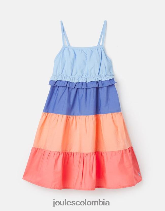 Joules vestir chicas vestido trapecio theadora 5-12 años H0604R314 bloque de color